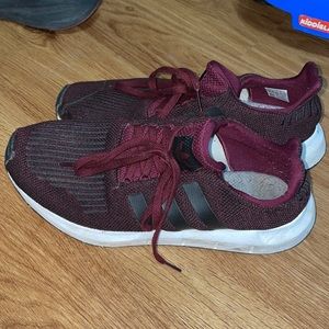 I have a pair of maroon adidas shoes